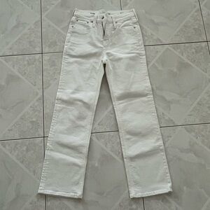 J.Crew Slim Demi Boot Jeans in White